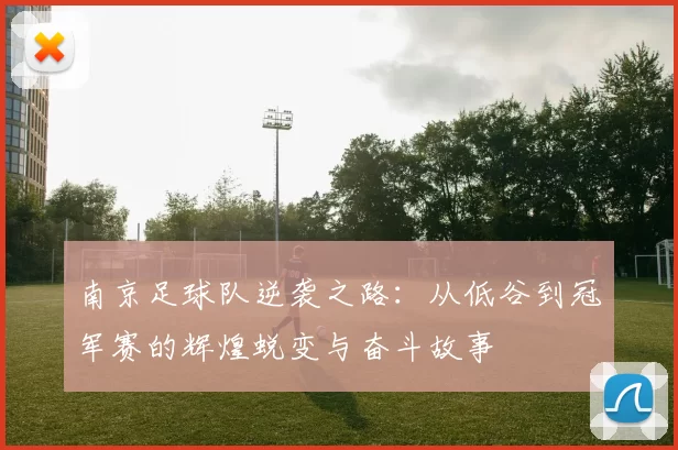 南京足球队逆袭之路：从低谷到冠军赛的辉煌蜕变与奋斗故事
